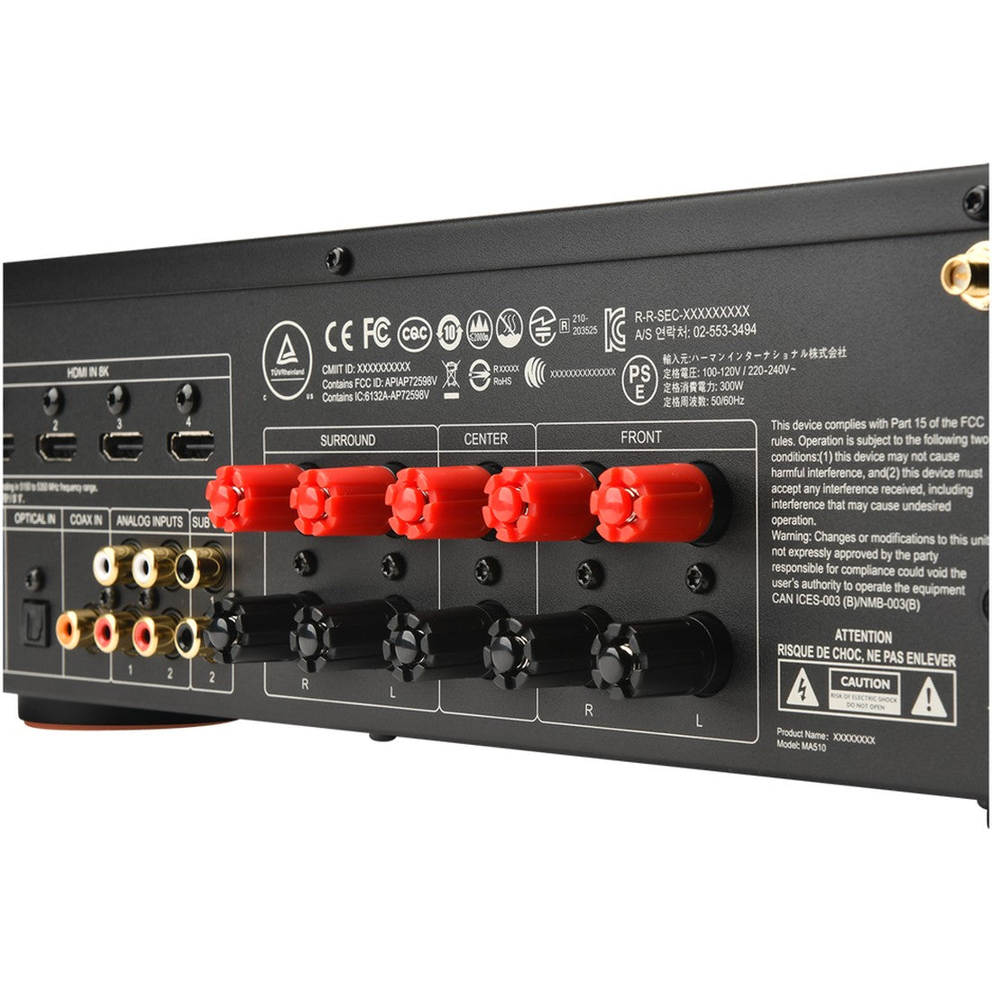 MA510 - Black - 5.2-channel 8K AV Receiver - Detailshot 7