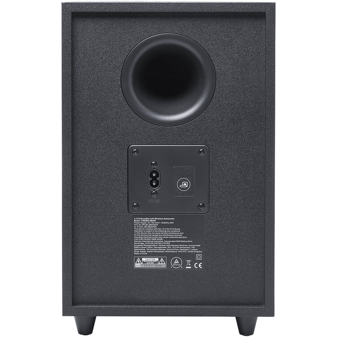 JBL Cinema SB550 - Black - 3.1 Channel Soundbar with Wireless Subwoofer - Detailshot 8 image number null