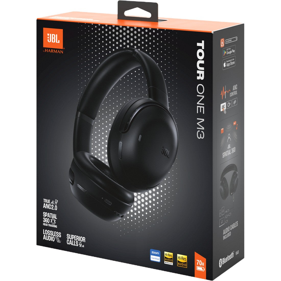 JBL Tour One M3 - Black - Wireless over-ear Noise Cancelling headphones - Detailshot 15