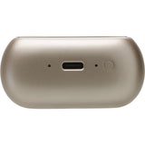 Latte wireless earbud case with charging port and button