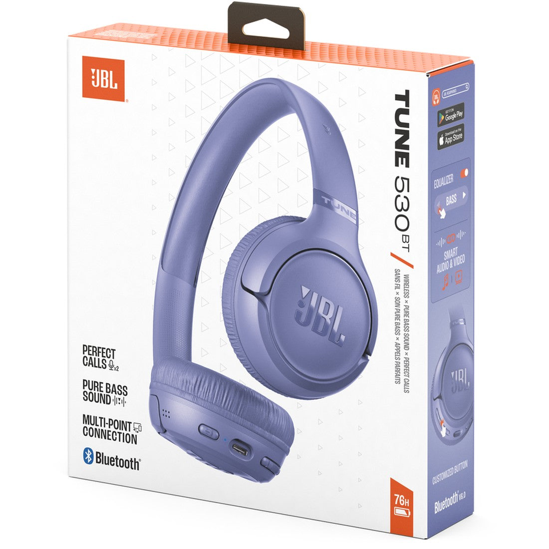 JBL Tune 530BT - Digital Lavender - Wireless on-ear Bluetooth® headphones - Detailshot 15