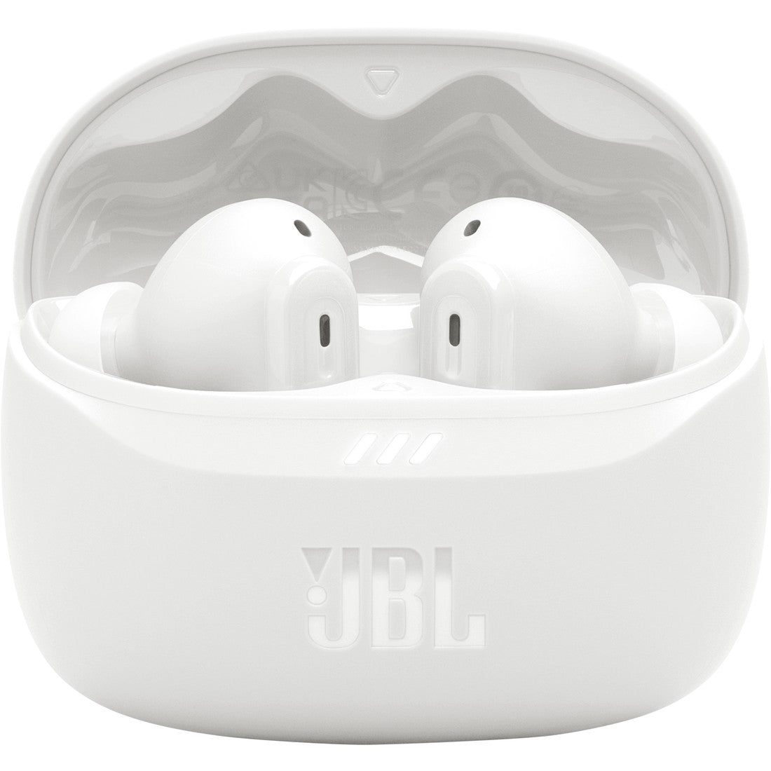 JBL Tune Beam 2 - White - True Wireless Noise Cancelling Earbuds - Top