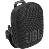 Black JBL speaker on a white background