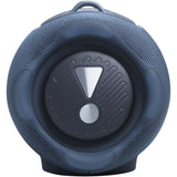 JBL Xtreme 5 - Blue - Portable waterproof speaker with massive legendary JBL sound, ambient edge lighting, and a convenient shoulder strap - Left