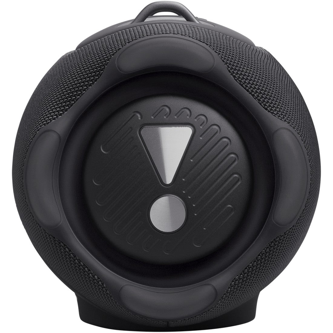 JBL Xtreme 5 - Black - Portable waterproof speaker with massive legendary JBL sound, ambient edge lighting, and a convenient shoulder strap - Left