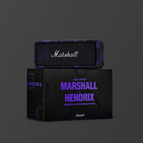 Marshall Emberton III Hendrix Edition portable speaker displayed on top of its box labeled "Marshall x Hendrix Emberton III 60th Anniversary Edition".