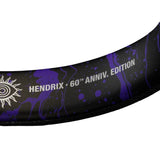 A close up of the Major V Hendrix Edition inner headband with "Hendrix 60th anniv. edition" print.