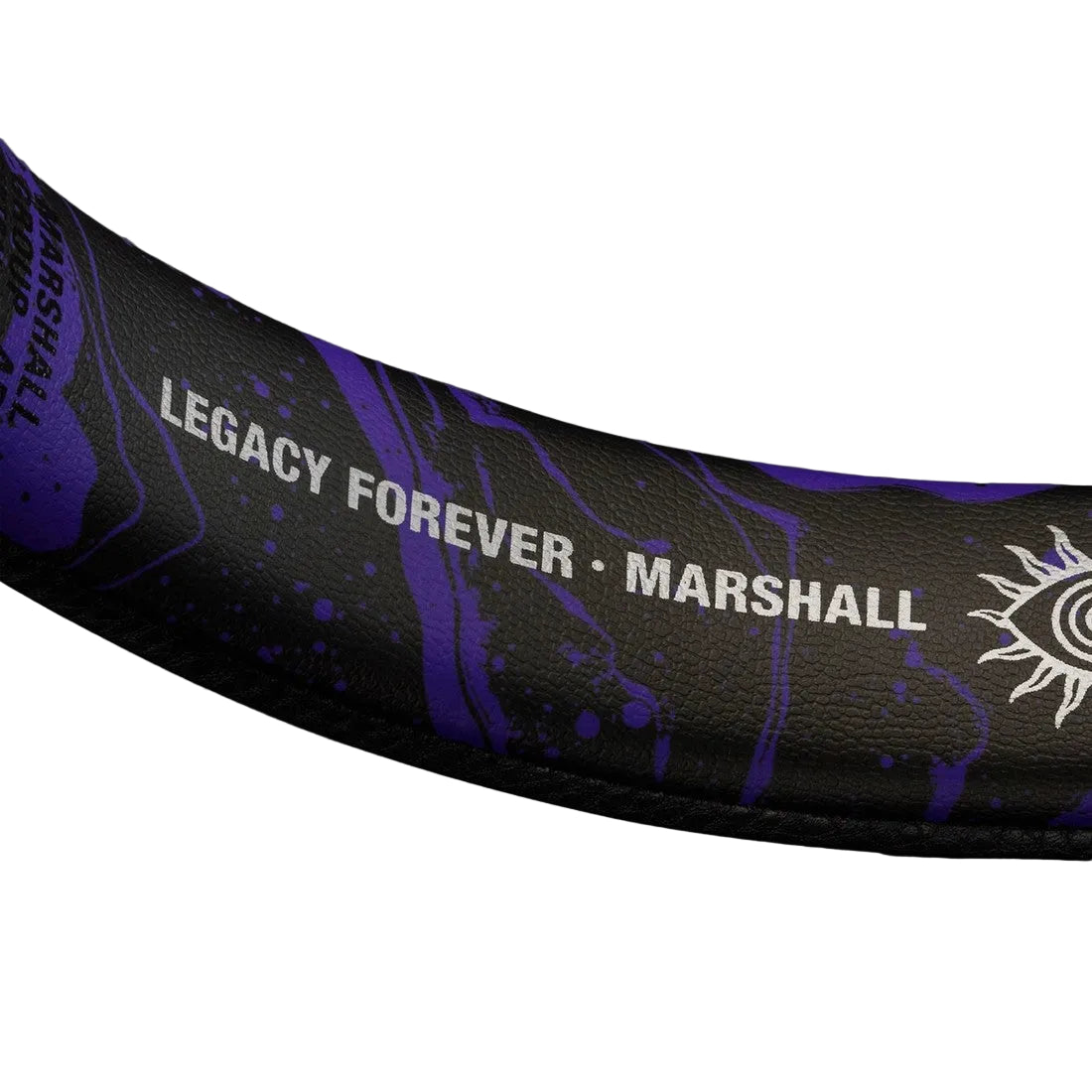 A close up of the Major V Hendrix Edition inner headband with "Legacy forever" print.
