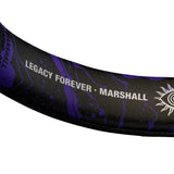 A close up of the Major V Hendrix Edition inner headband with "Legacy forever" print.