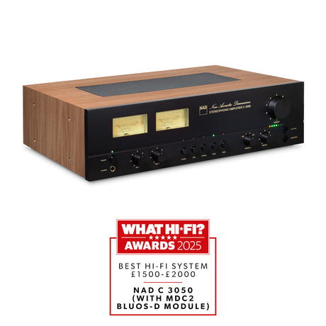 NAD C3050 BluOS Amplifier is a What Hi-Fi Award winner