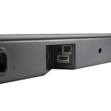 Closeup of the inputs on the rear of the Polk Signa S2D sound bar