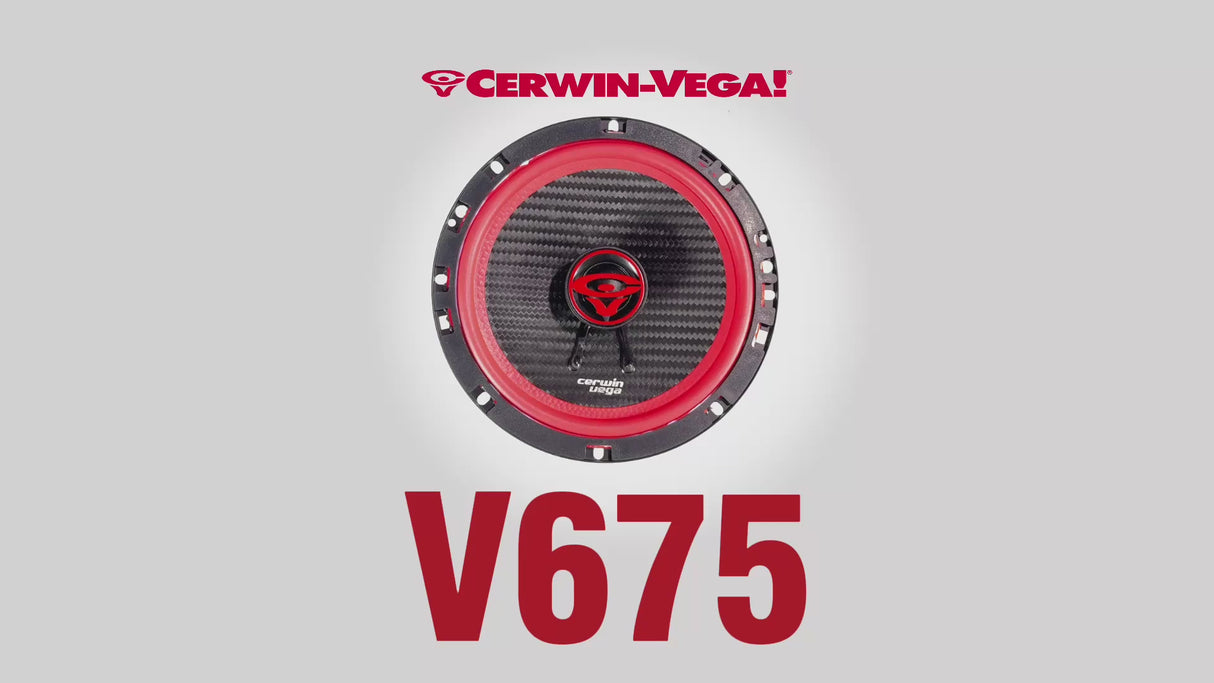 Cerwin Vega V675 VEGA Series 6.75" 2-Way Coaxial Car Speakers - Pair