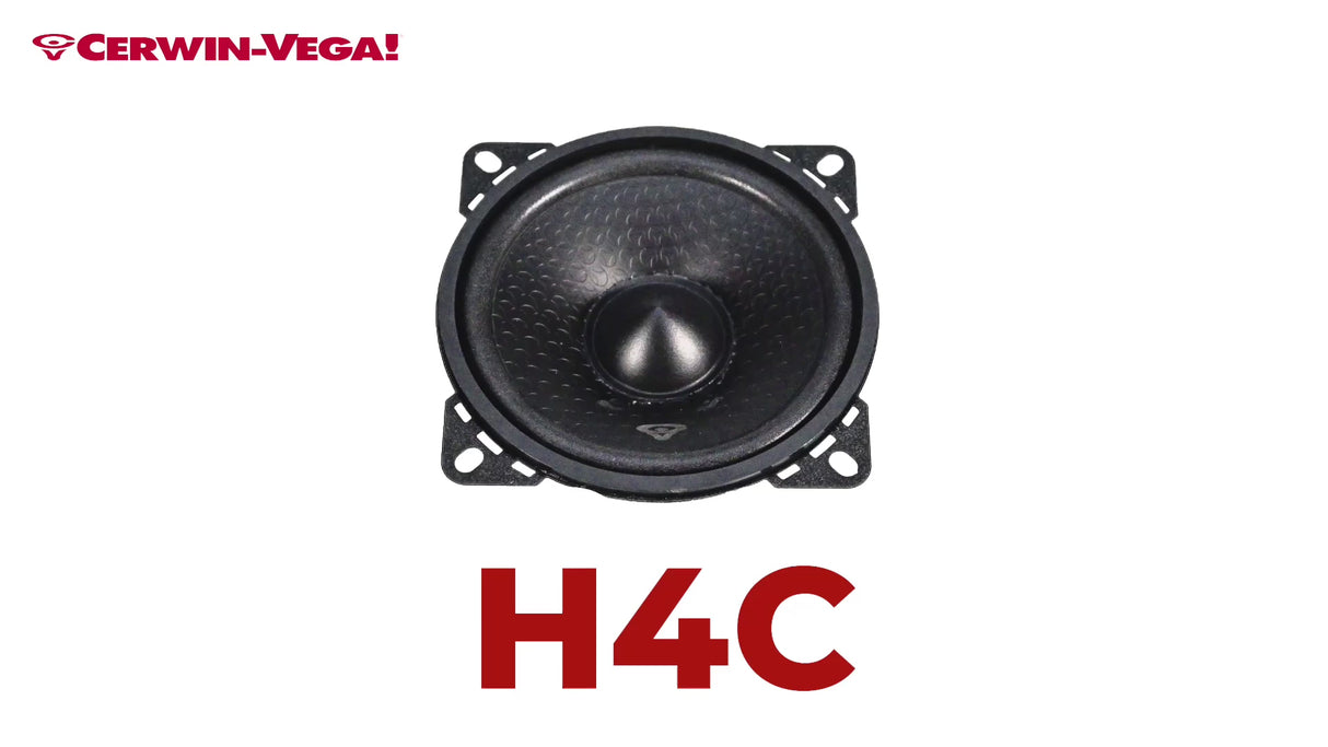 Cerwin Vega H4C HED Series 4" 2-Way Component Speaker System
