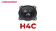 Cerwin Vega H4C HED Series 4" 2-Way Component Speaker System
