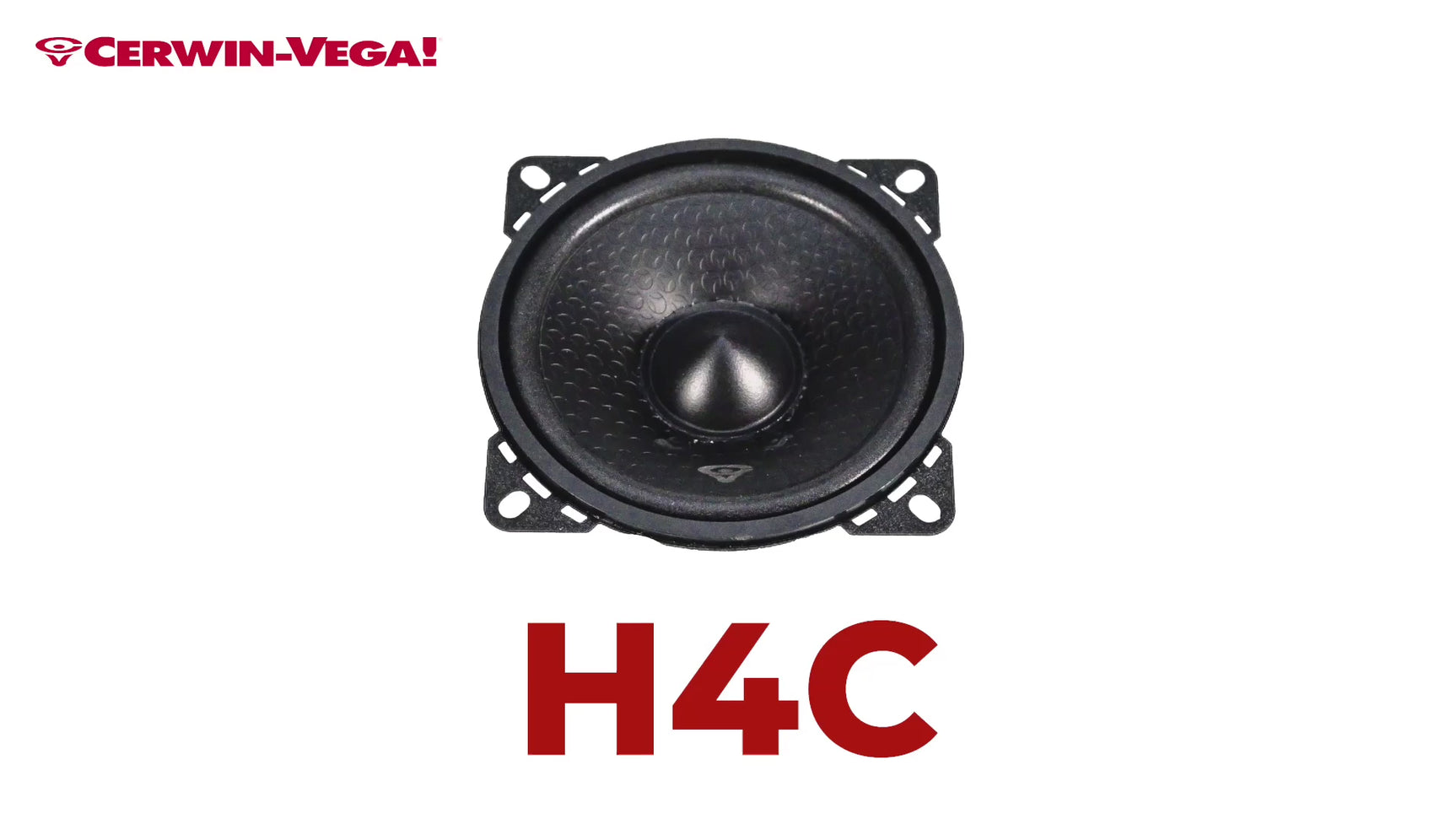 Cerwin Vega H4C HED Series 4" 2-Way Component Speaker System