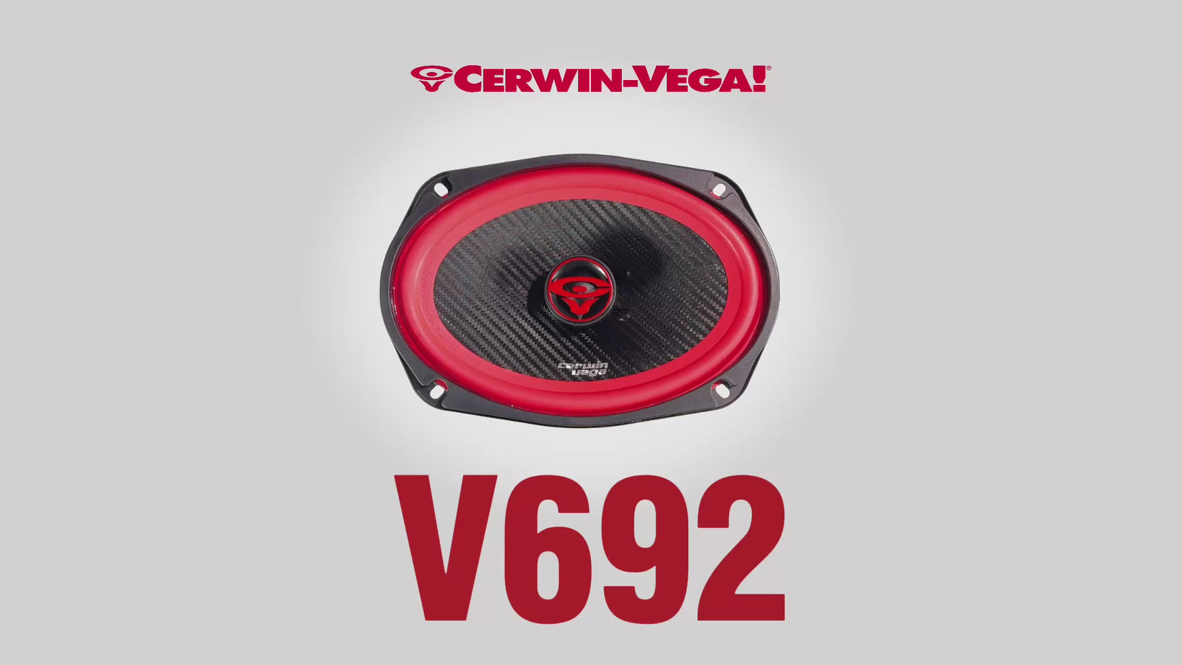 Cerwin Vega V692 VEGA Series 6" x 9" 2-Way 2Ω Coaxial Car Speakers - Pair