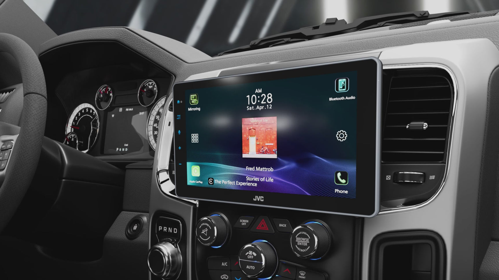 JVC KW-Z900W Single-DIN Floating Digital Multimedia Receiver (does not play discs)