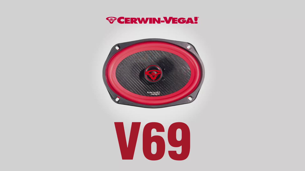 Cerwin Vega V69 VEGA Series 6" x 9" 2-Way Coaxial Car Speakers - Pair