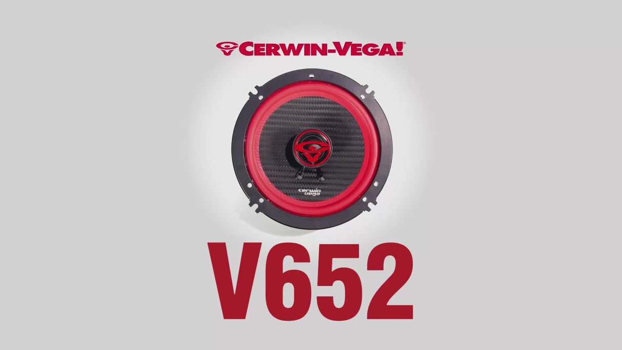 Cerwin Vega V652 VEGA Series 6.5" 2-Way Coaxial Car Speakers - Pair