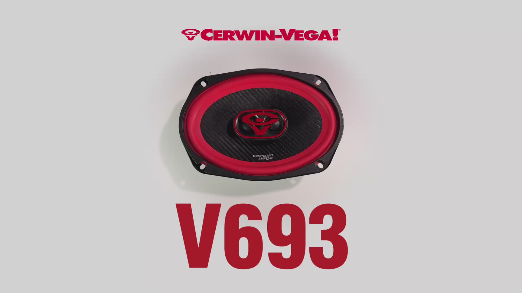Cerwin Vega V693 VEGA Series 6" x 9" 3-Way Coaxial Car Speakers - Pair