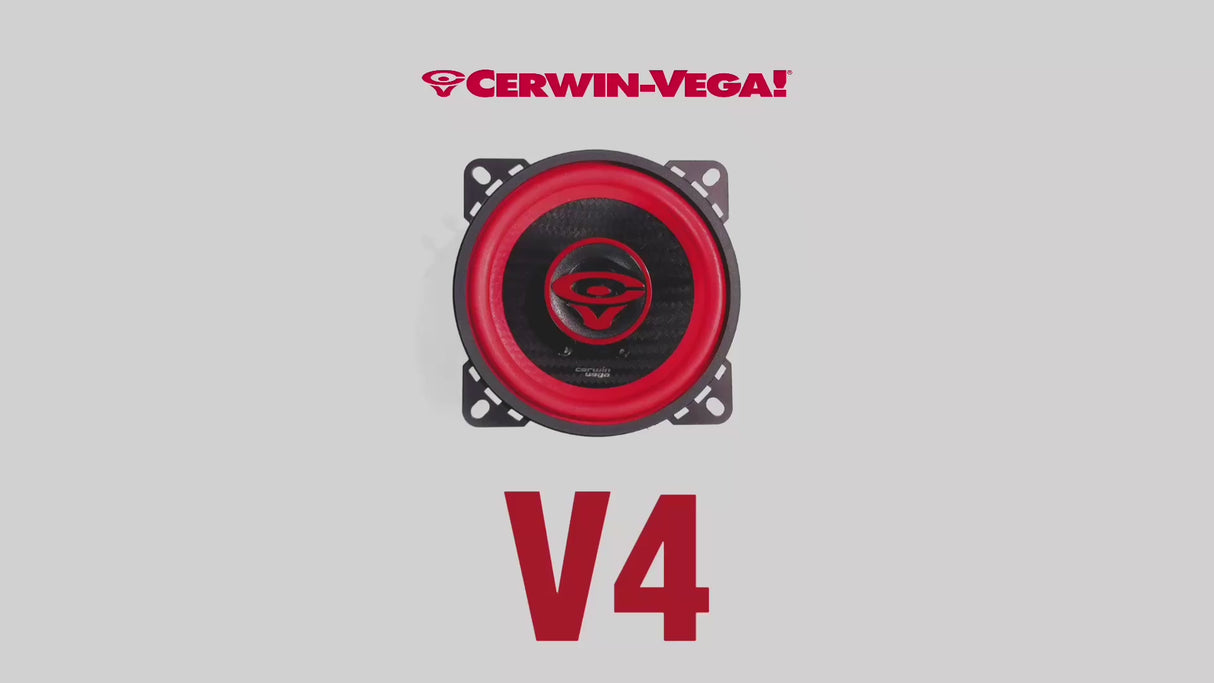 Cerwin Vega V4 VEGA Series 4" 2-Way Coaxial Car Speakers - Pair