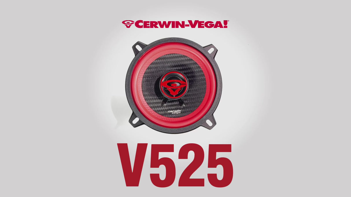Cerwin Vega V525 VEGA Series 5.25" 2-Way Coaxial Car Speakers - Pair