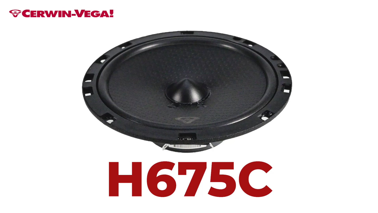 Cerwin Vega H675C HED Series 6.75" 2-Way Component Speaker System