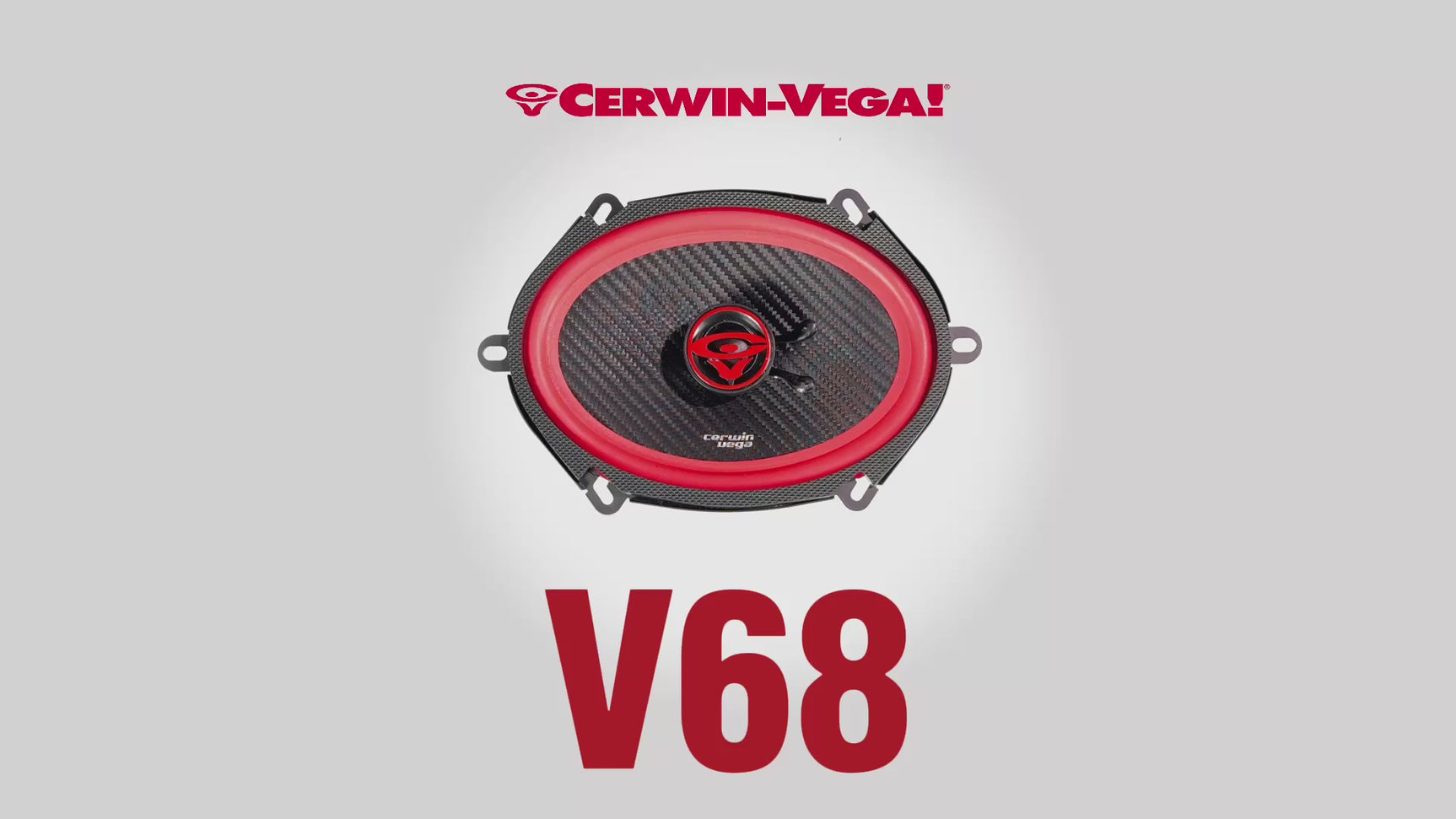 Cerwin Vega V68 VEGA Series 6" x 8" 2-Way Coaxial Car Speakers - Pair