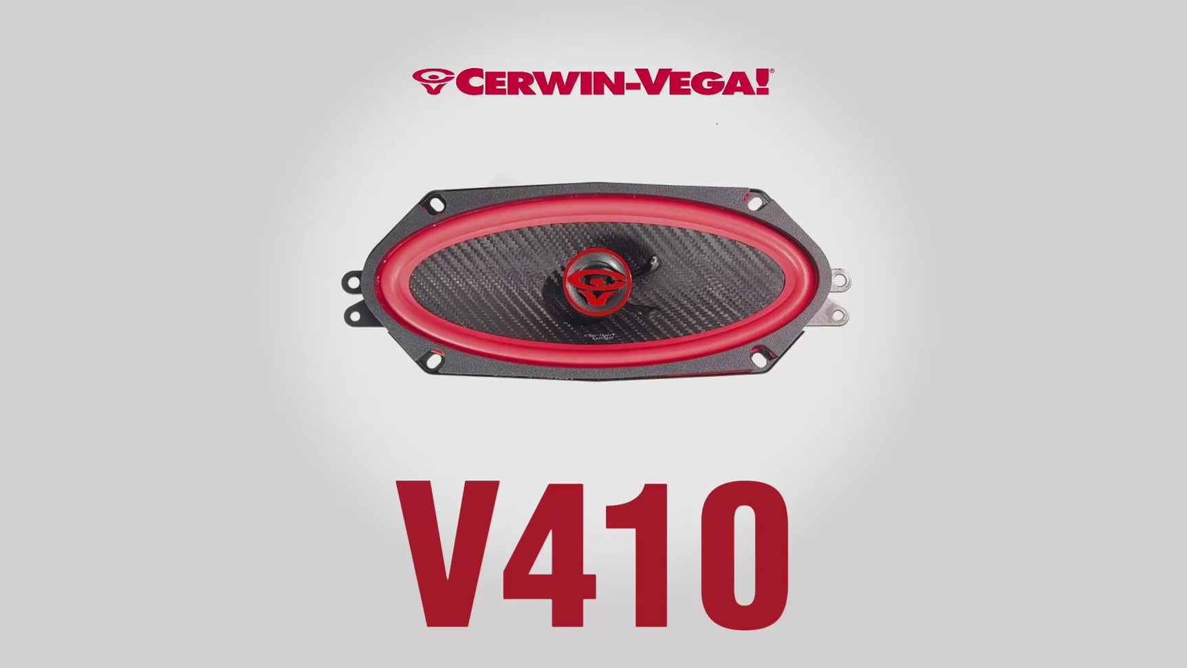 Cerwin Vega V410 VEGA Series 4" x 10" 2-Way Coaxial Car Speakers - Pair