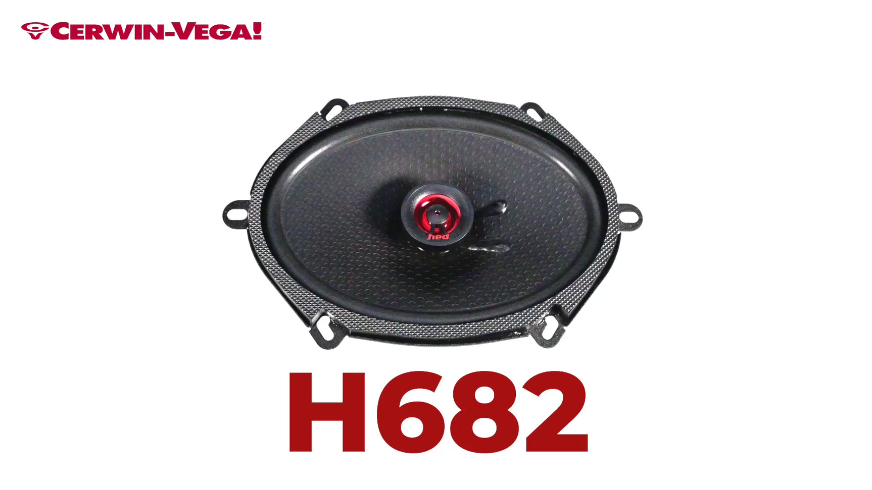 Cerwin Vega H682 HED Series 6" x 8" 2-Way Coaxial Car Speakers - Pair