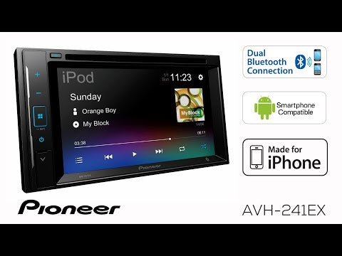 Pioneer AVH-241EX 6.2" Double Din DVD Receiver