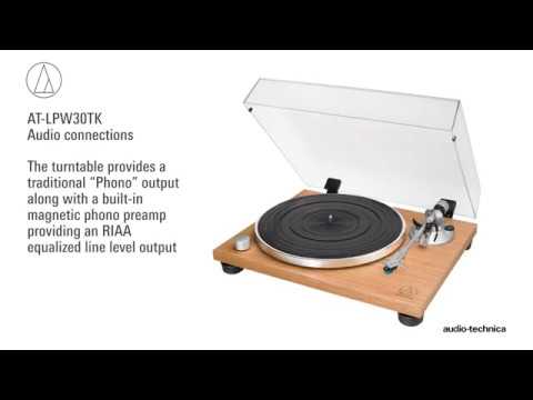 Audio-Technica - shops AT-LPW30TK Manual Belt Drive Turntable - OPEN BOX