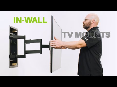 Kanto R500 Recessed Articulating TV Wall Mount with 135 lb Capacity