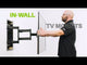 Kanto R500 Recessed Articulating TV Wall Mount with 135 lb Capacity