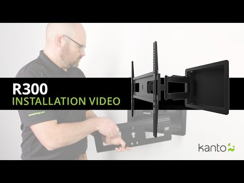 Kanto R300 Recessed Articulating TV Wall Mount with 18.5" Extension