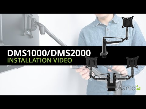 Kanto DMS2000 Dual Arm Desktop Monitor Mount with Gas Shock System