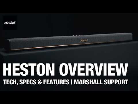 Marshall HESTON 120 Soundbar with Dolby Atmos immersive sound
