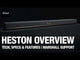 Marshall HESTON 120 Soundbar with Dolby Atmos immersive sound