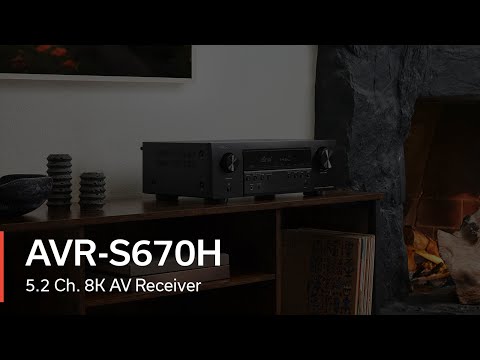 Denon AVR-S670H 5.2 Channel 8K AV Receiver - 2023 Model