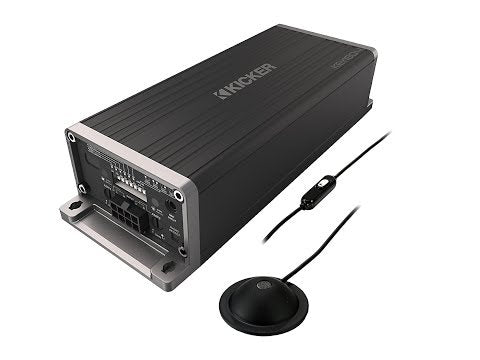 Kicker 47KEY200.4 Compact 4-Channel Car Amplifier with Automatic Tuning DSP