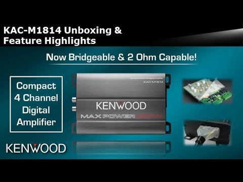 Kenwood KAC-M1814 Class D 4-Channel Digital Amplifier