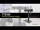 Kanto TTS100 Tabletop TV Stand with Height Adjustment
