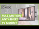 Kanto SDX600 Full Motion Anti-Theft TV Wall Mount 37–65"