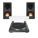 Klipsch R-40PM Powered Speakers & Audio-Technica AT-LP60XBT Bluetooth Turntable Bundle