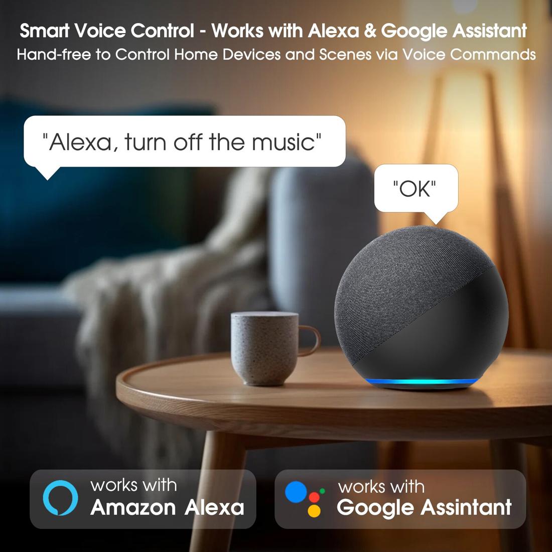 SofaBaton X1S works with Alexa and Google Assistant